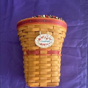 Longaberger Handwoven Tan Basket